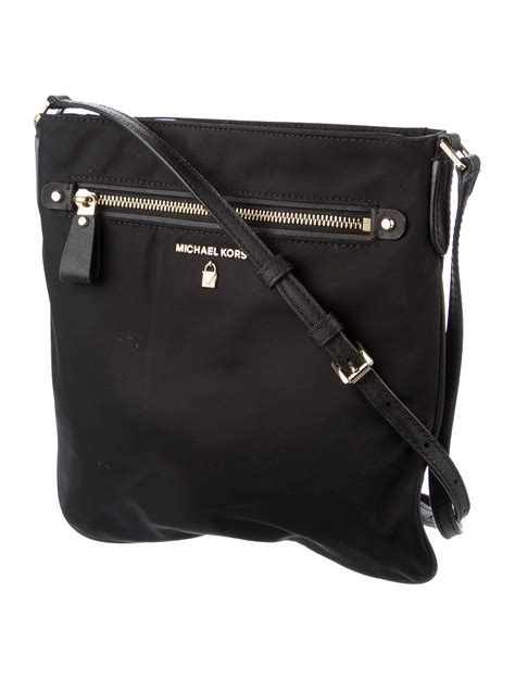 michael kors nylon black crossbody bag
